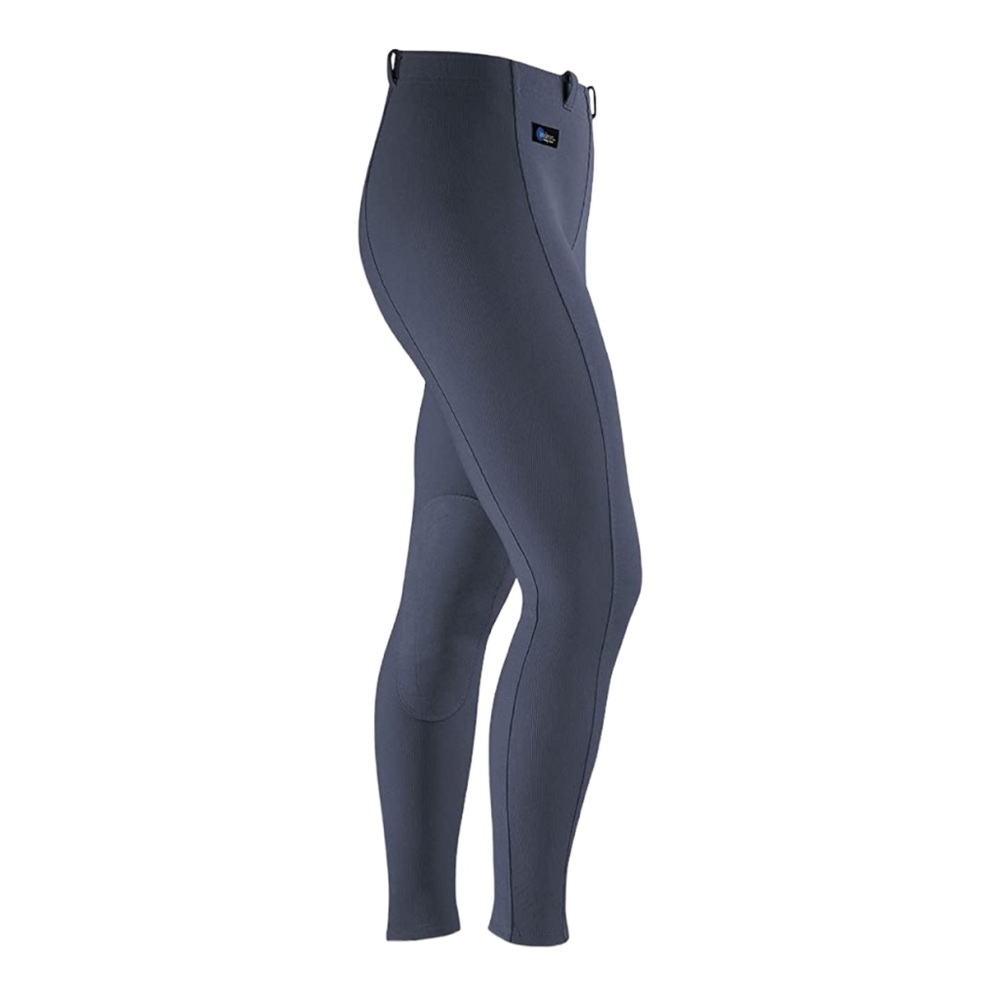 Irideon Cadence Knee Patch Ribbed Pull On Riding Breeches Graphite Grey M